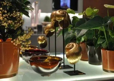 Deko Schnecken Gold